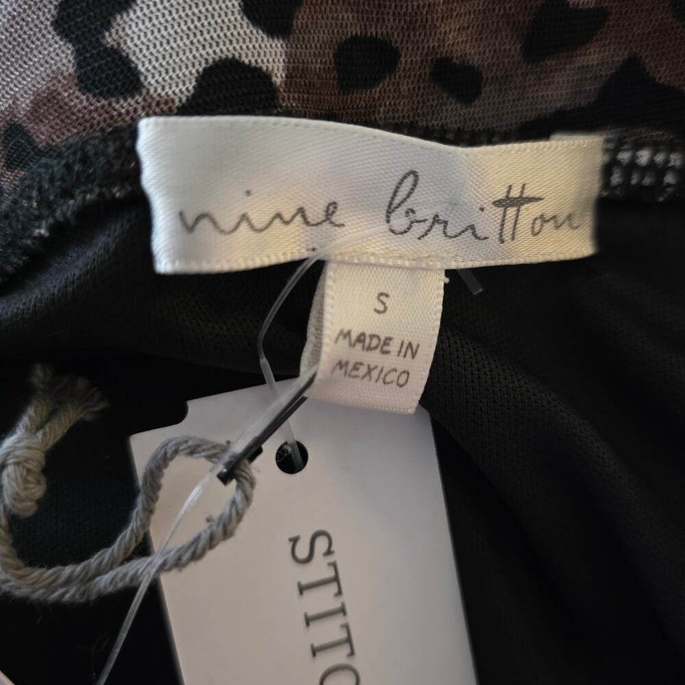 Stitch Fix Nine Britton Black and Gray Leopard Pencil Skirt - Picture 4 of 5